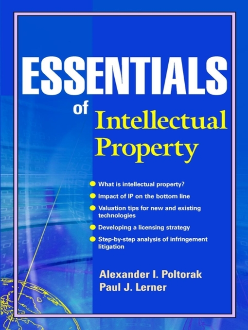 Title details for Essentials of Intellectual Property by Alexander I. Poltorak - Wait list